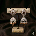 Champagne Filigree Jhumka Earrings