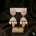 Blush Filigree Jhumka Earrings