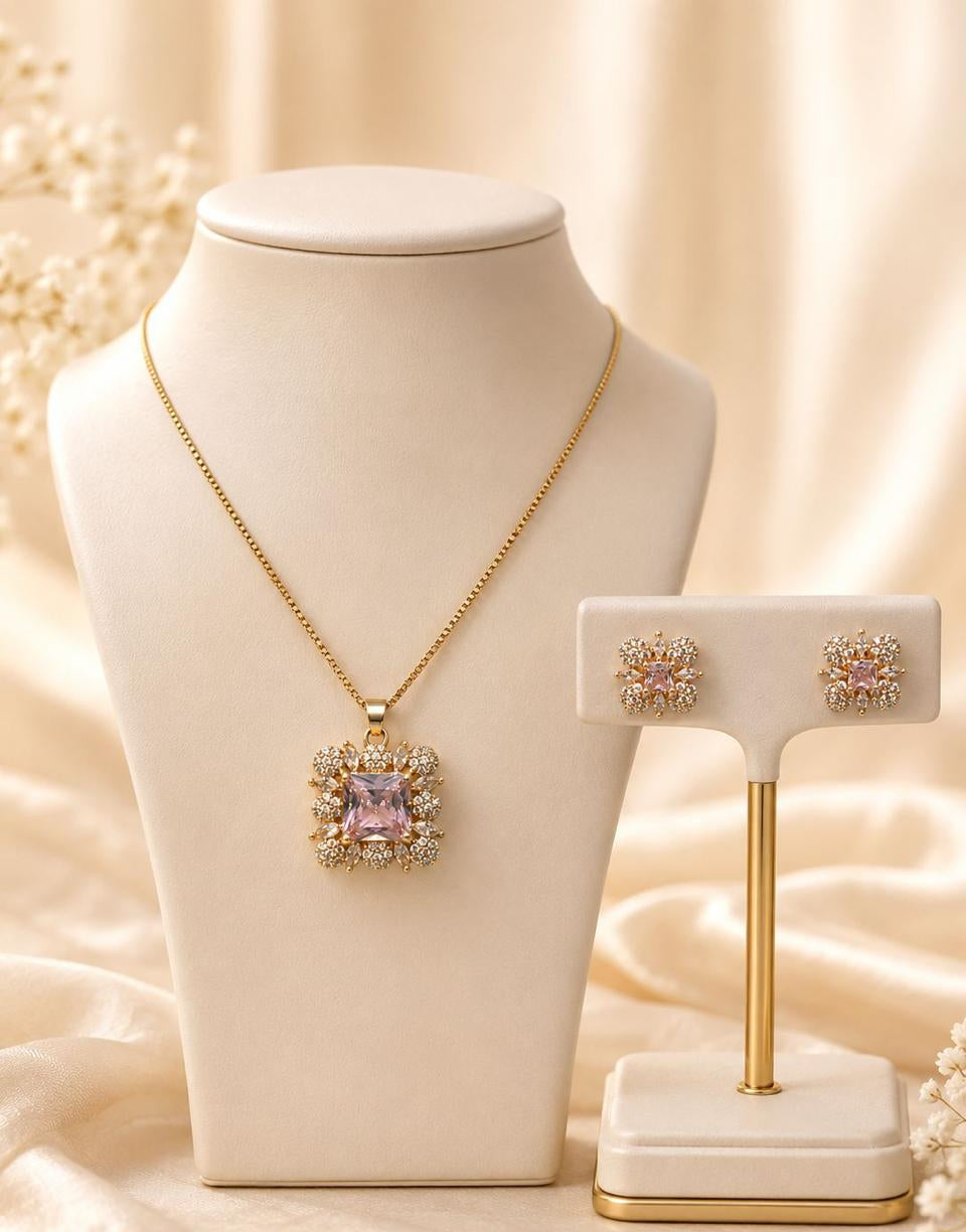 Rose Quartz Radiance Jewelry Set