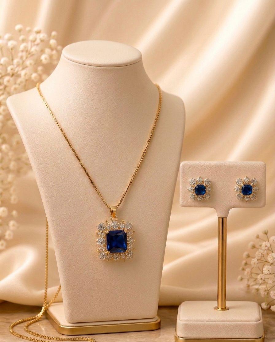 Sapphire Sovereign Jewelry Set