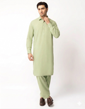Pasha Royal Indus Soft Cotton - Pista Green Premium Unstitched Washing Wear