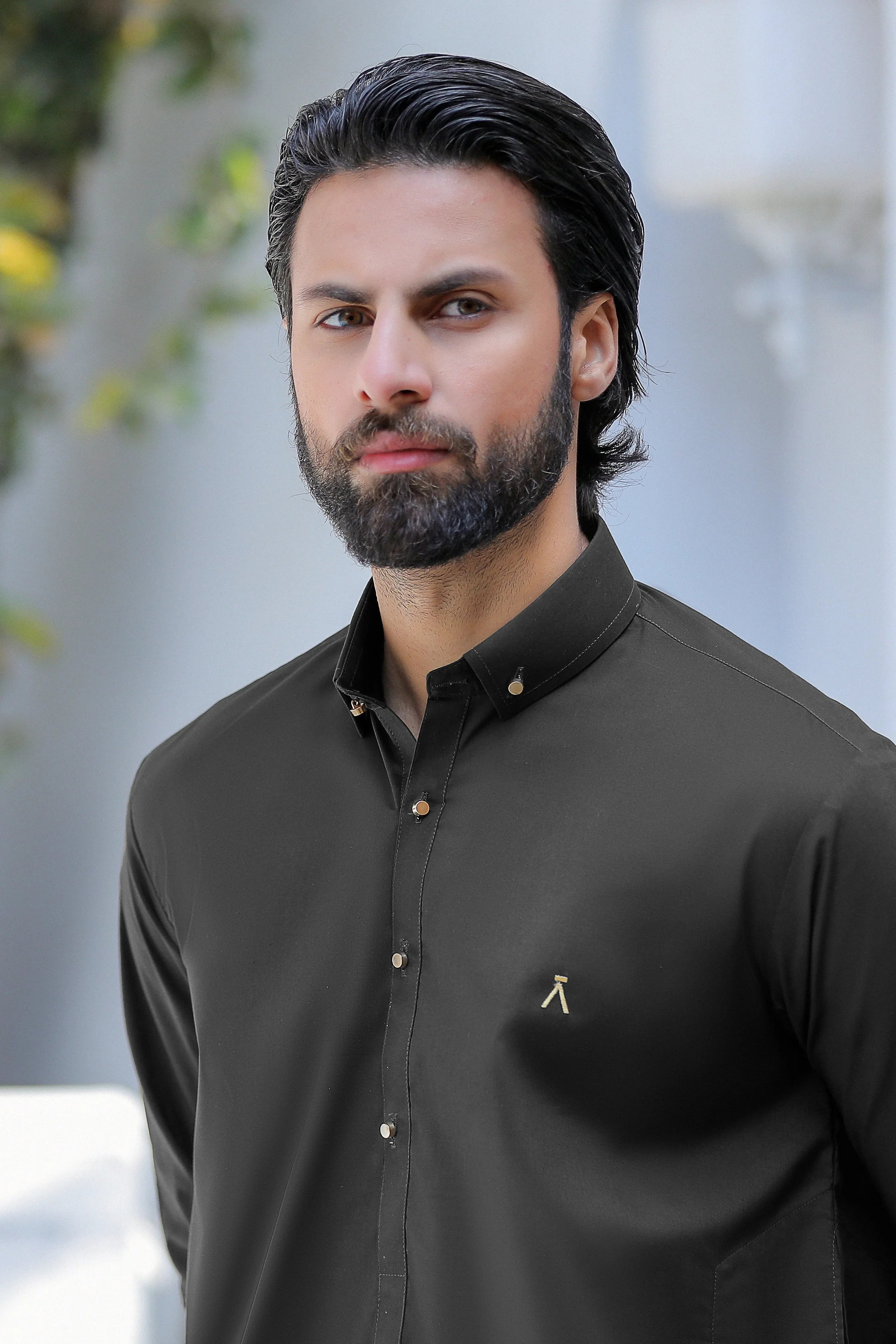 Stitched Signature Logo Shalwar Kameez for Men