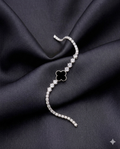 The Onyx Clover Tennis Bracelet