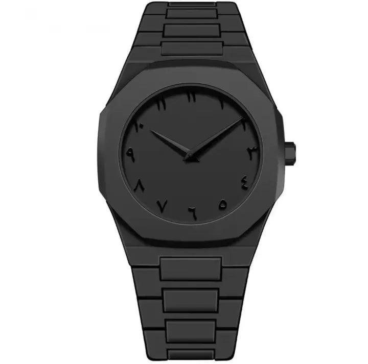 Minimalist Arabic Numeral Timepiece